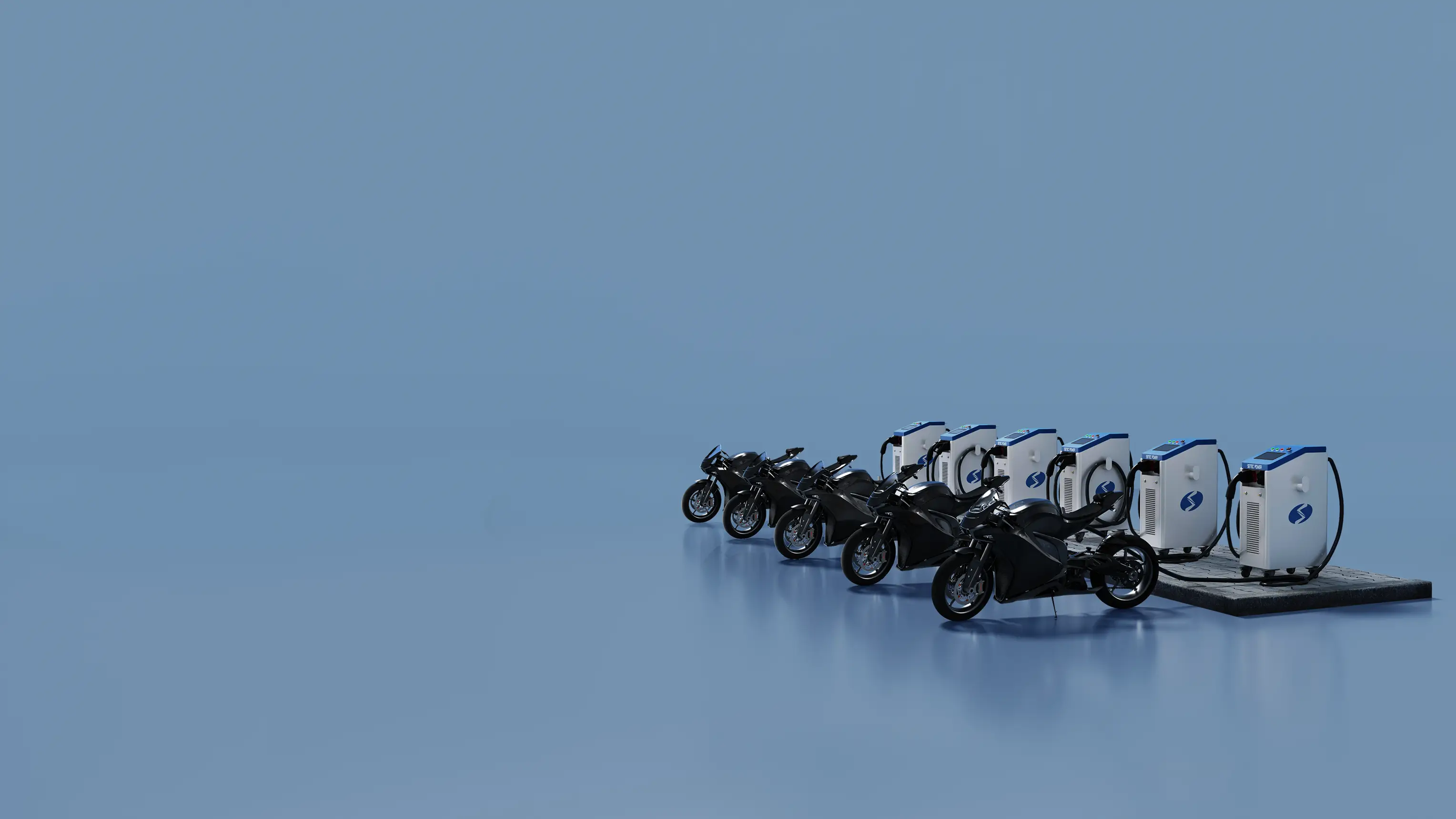 Mobile chargers are charging the motorcycle fleet-1