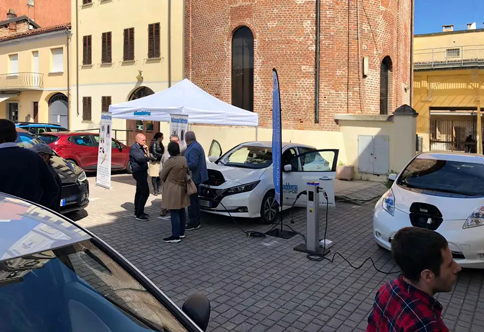AC charger for public-use parking spaces