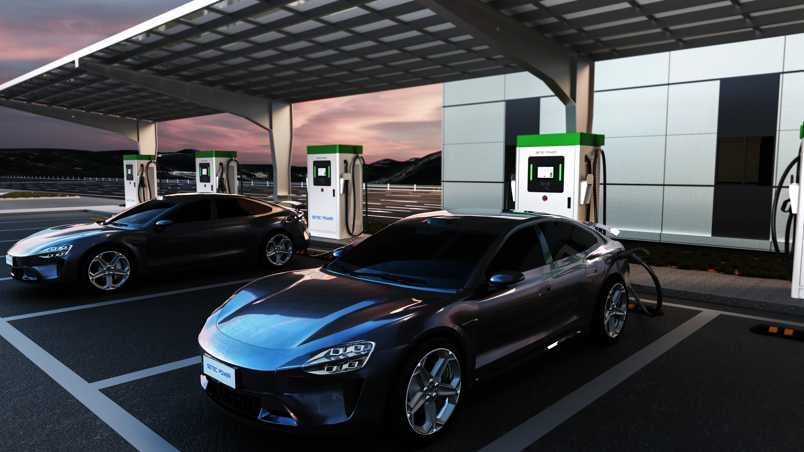 EV charging at a public station